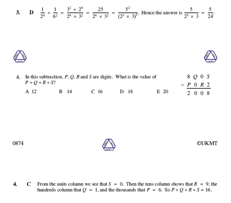 Smc Math 2008年SMC数学竞赛真题+答案解析